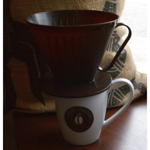 Dripper (drip, filtr) do zaparzania kawy (kolor brązowy)